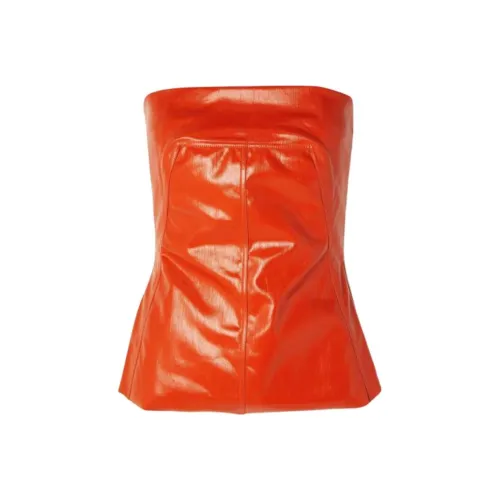 RICK OWENS совместный бренд RO Без бретелей Топ Женские Апельсин