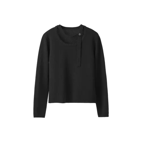 Fstudio Корейский стиль 100% шерсть Зодиакальный год Свитер Трикотаж Женский