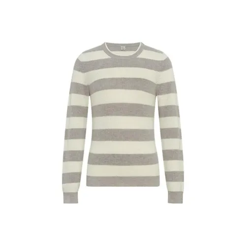 MEIYANG Трикотаж Женский Серый Белый Полосы