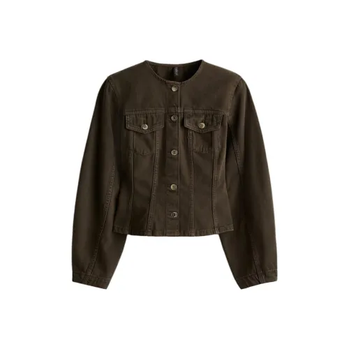 H&M Темно-кофейные Женские Рубашки