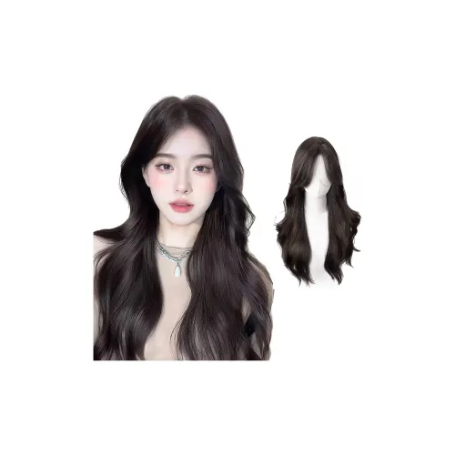 FYOSEE CENTER Большая волна Длинные кудрявые искусственные человеческие волосы Полный комплект Стиль