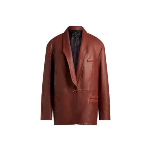 ETRO Темно-красные Женские Куртки