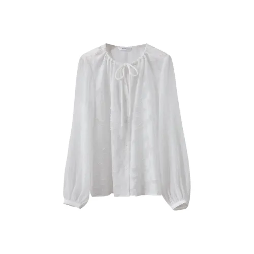 AMII Шифон Рубашка Женская Экрю