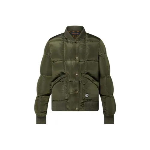 LOUIS VUITTON SS23 Пуховик Женский Армейский Зеленый