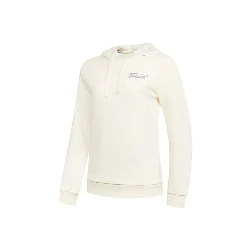 QIAODAN Толстовка Женская Кремово-Белая