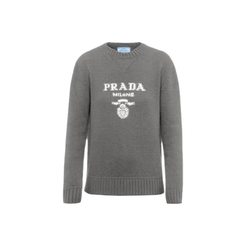 PRADA Серый Женские Кашемировые Свитера