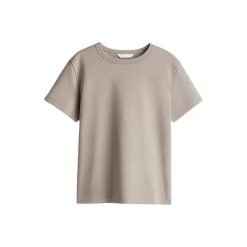 H&M Серо-бежевые Женские Т-рубашки
