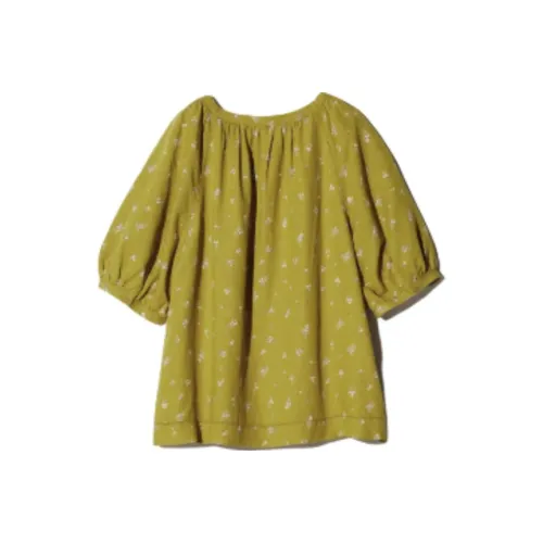 UNIQLO Рубашка Женская Темно-желтая