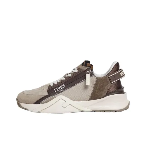 FENDI Flow Low Топ Повседневная обувь Мужской Бежевый