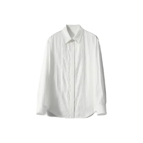 OURUOKE Белые Женские Рубашки