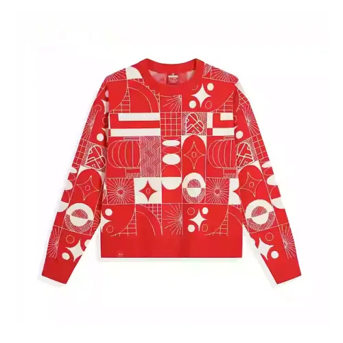 XTEP Sports Life Collection Зачарованный красный/Горно-лунный белый Женские Трикотаж