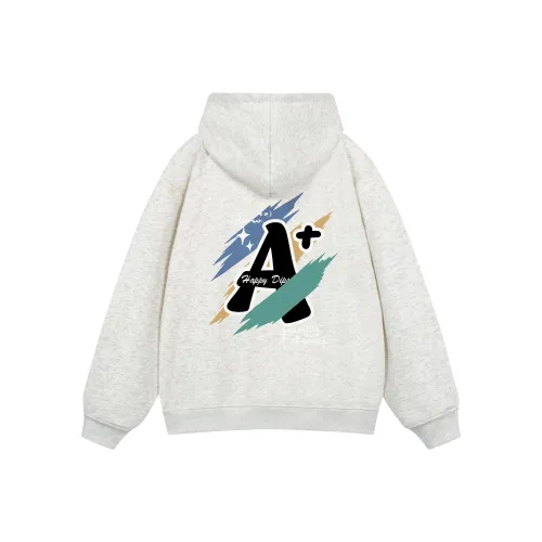 ZUOLANGGENU Толстовка Унисекс Белый Серый