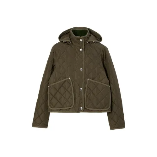 Burberry Куртки и Пальто Женские Хаки Зеленый