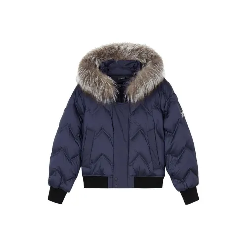 SPYDER Пуховик Женский Темно-фиолетовый Серый