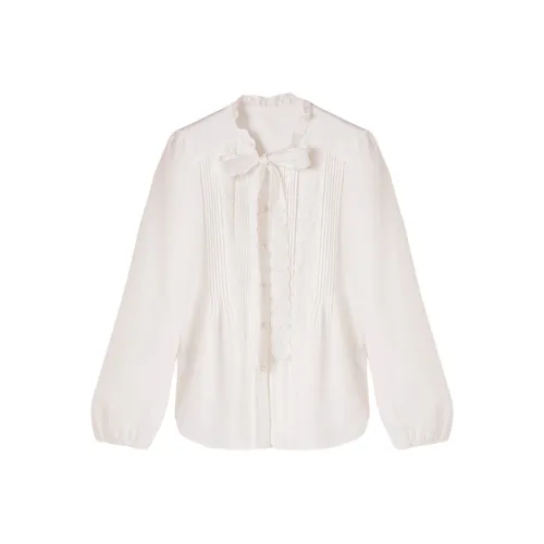 XIANGYING Белые Женские Рубашки