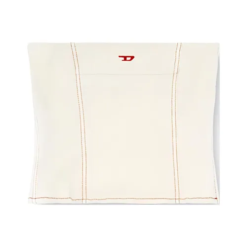 DIESEL FW24 Без бретелей Топ Женский Белый