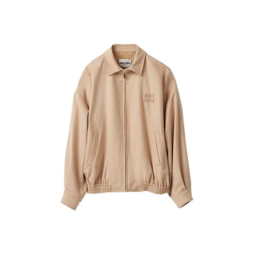 MIU MIU Песчаный желтый Женские Куртки