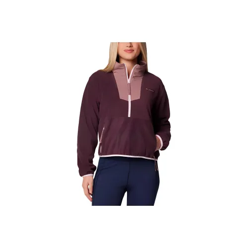 Columbia Sequoia Grove™ Полузастежка Флис Куртки и Пальто Женские Коричневый Красный