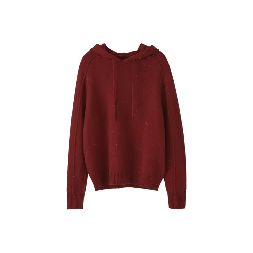 Fstudio Осенний Зимний Корейский стиль С капюшоном Дизайн Однотонный Внутренний Теплый Шерстяные Свитера Женские