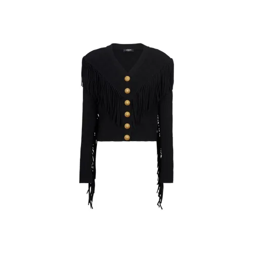 BALMAIN FW23 Трикотаж Женский Черный