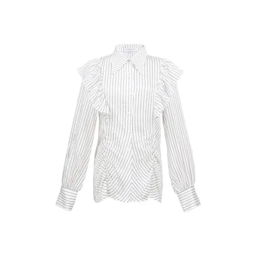 SUNDAY LIFE Рубашка Женская Белая Синяя