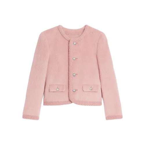 CELINE SS25 Куртки Пальто Женские Ледяной Розовый