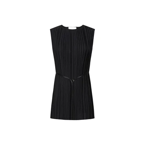 JZ. ANNAKRO Шифон Рубашка Женская Без рисунка Черная