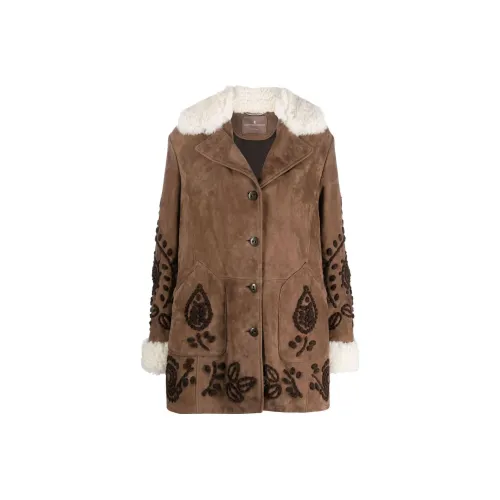 ERMANNO SCERVINO Коричневые Женские Куртки
