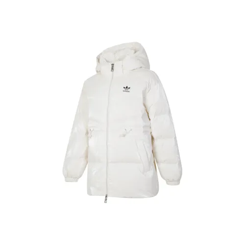 Adidas Originals 2024 Зимний пуховик женский цвет экрю