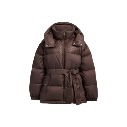 COACH FW24 Пуховик Женский Умбра