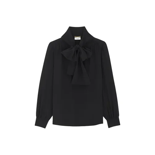 SAINT LAURENT Рубашка Женская Черная