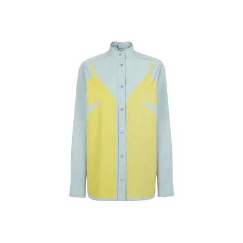 FENDI SS24 Рубашка Женская Светло-Синяя