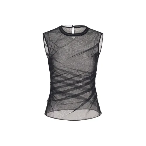 AS DALIO Черные Женские Футболки