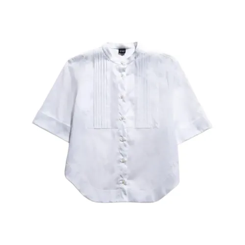 Fay Mandarin Ожерелье-чокер Рубашка Женская Белая