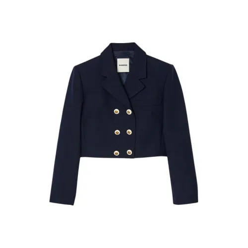 Sandro Куртки и Пальто Женские Черные