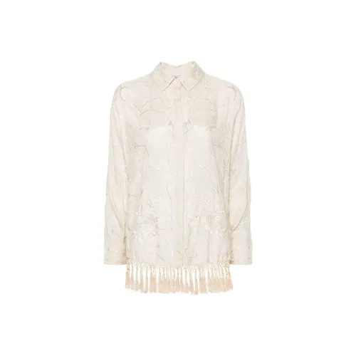 Semicouture SS24 Рубашка Женская Миндально-Бежевая
