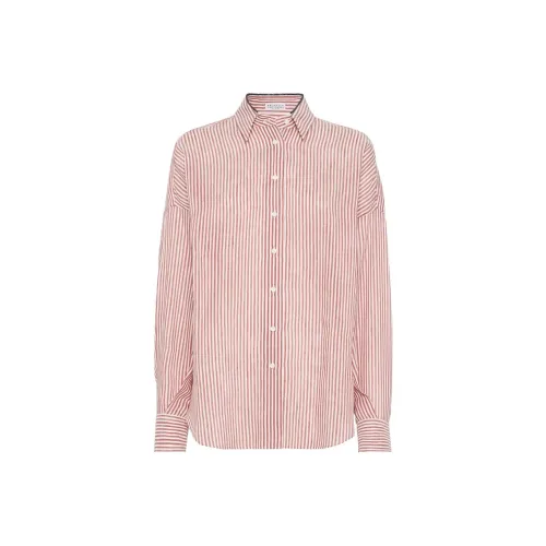 BRUNELLO CUCINELLI Рубашка Женская Бордовая