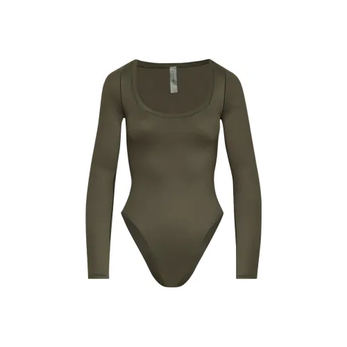 Aritzia Golden AirBUTTERTM Aerobic Bodysuit Комбинезон Женские Темно-оливковый Темно-оливковый