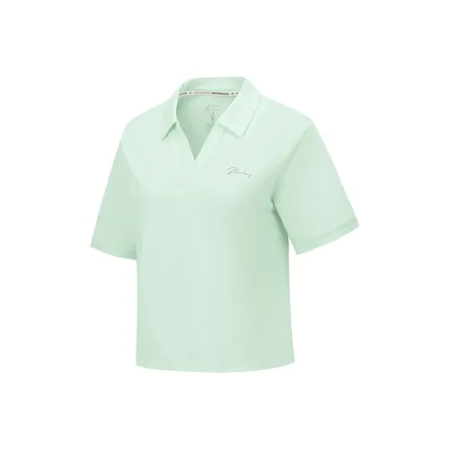 Skechers GODRI SS25 Поло Женские Аква Светло-Зеленый 01XB