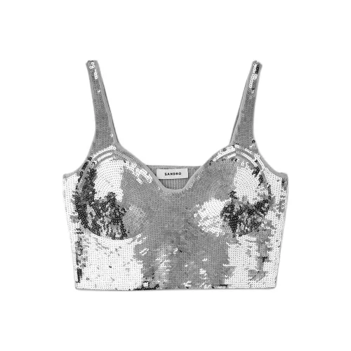 SANDRO Серебряный Женские Камисоли