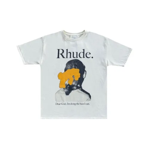 RHUDE Винтажный Белый Мужская Футболка