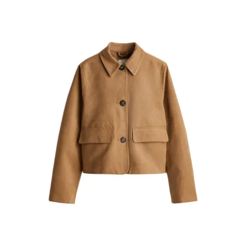 H&M Темно-бежевые женские куртки