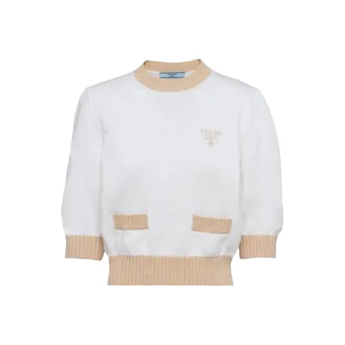 PRADA SS23 КРОП ТОП Женский Белый