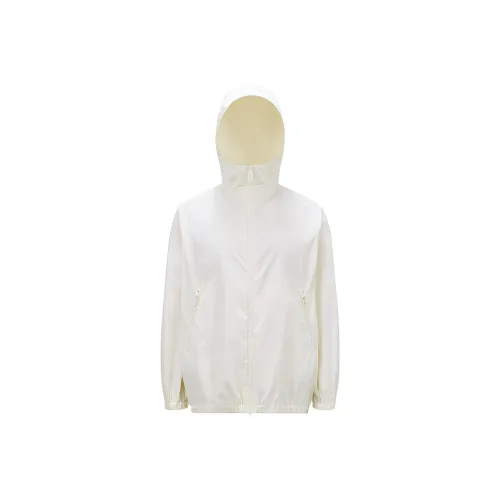 Moncler SS24 Куртки Пальто Женские Натуральный Белый