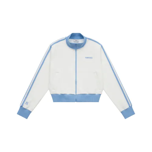 MLB Preppy Style Collection New York Yankees SS25 Куртка Женская Стандартная Айвори Белый