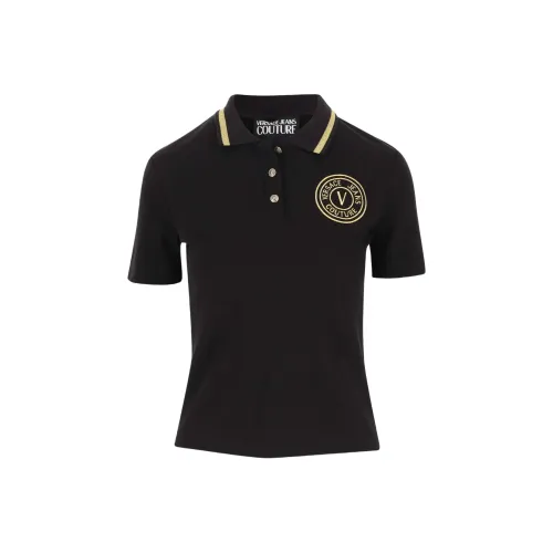 VERSACE JEANS COUTURE Черное Женское Поло