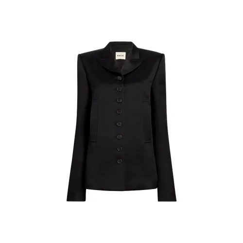 KHAITE FW24 Saraphina Куртка Куртки Пальто Женские Черный