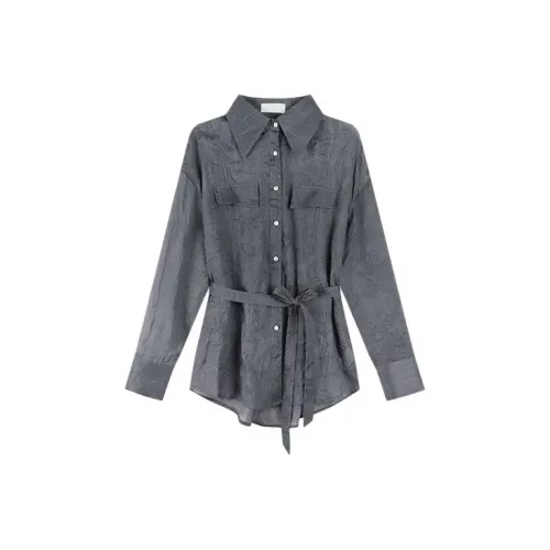 DianThia Рубашка Женская Темно-Серый