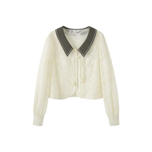 Pit Экрю Женские Рубашки