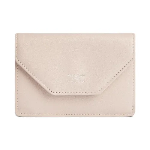 Balenciaga Яркий Козья кожа Кошелек Мини Женские Миндально-белый